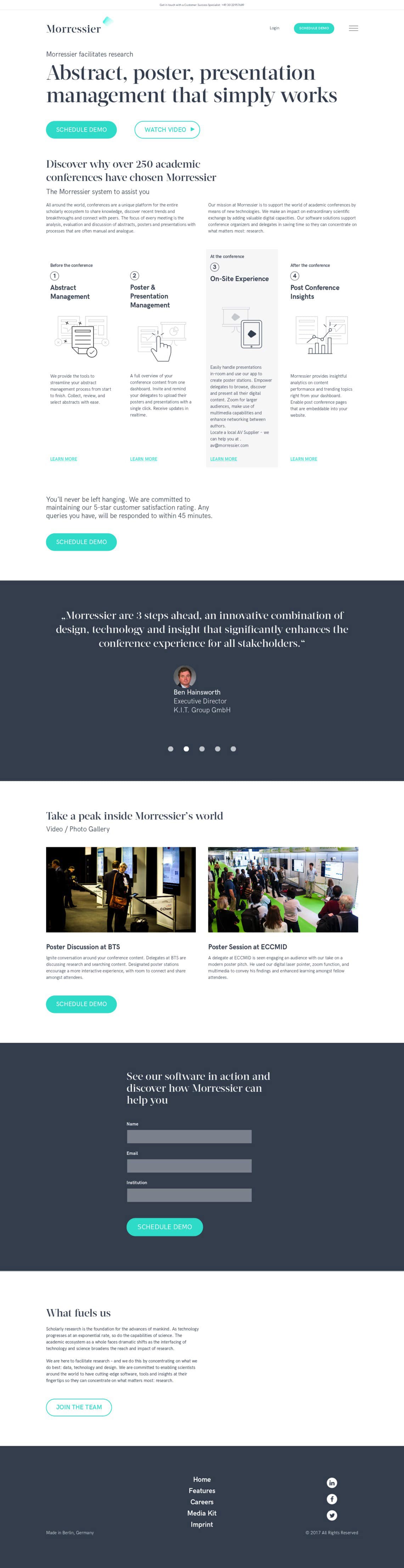 Landing Page als Onepager - Taxmaro Personal