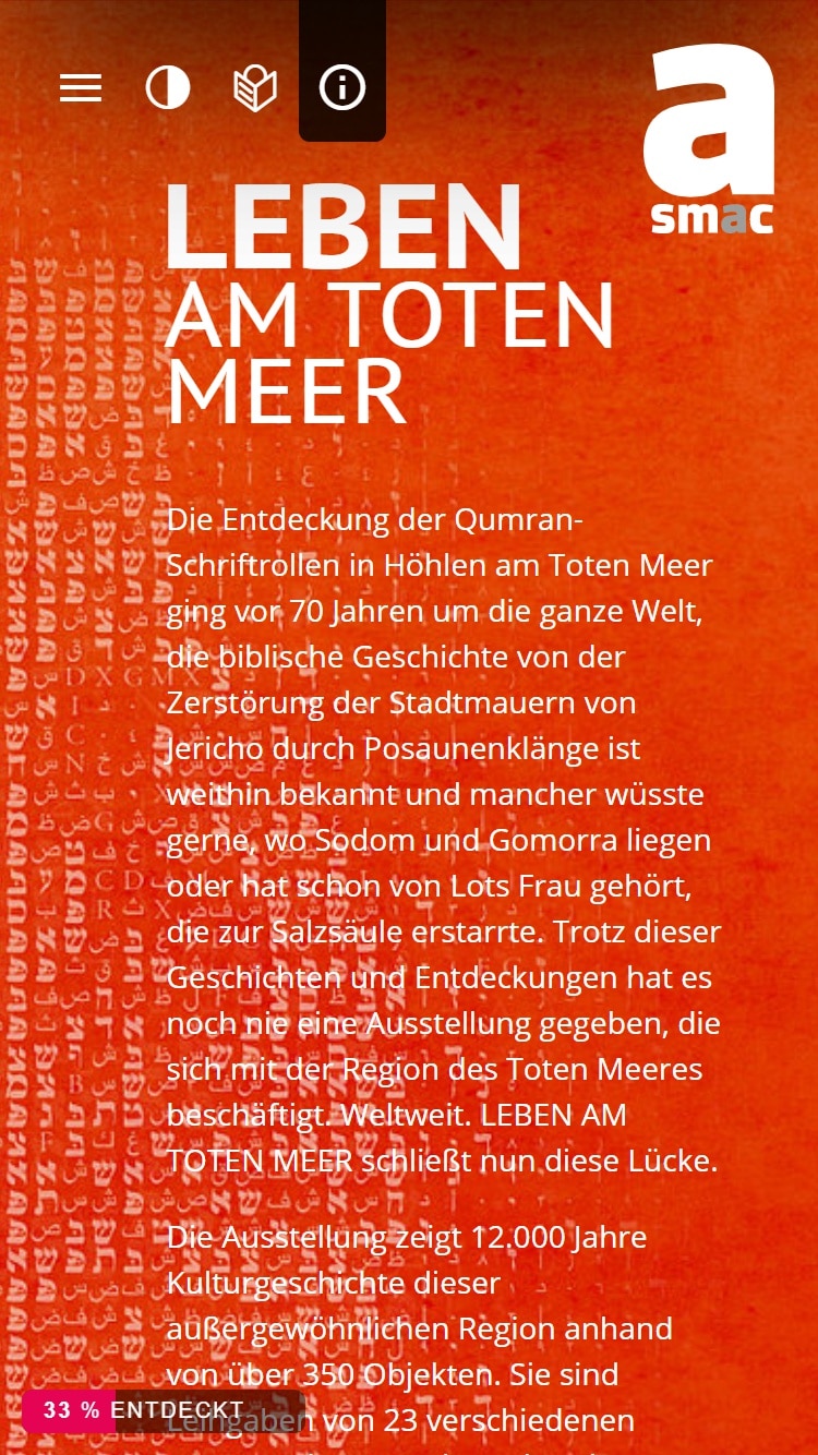 Virtuelle Ausstellung “Leben am Toten Meer” des smac - Staatliches Museum für Archäologie Chemnitz